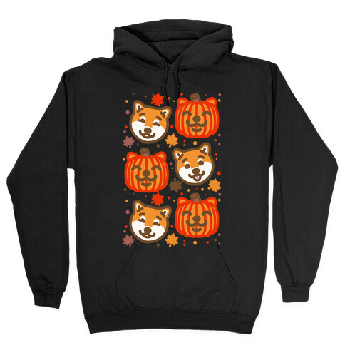 Shiba Inu Pumpkins Hooded Sweatshirt