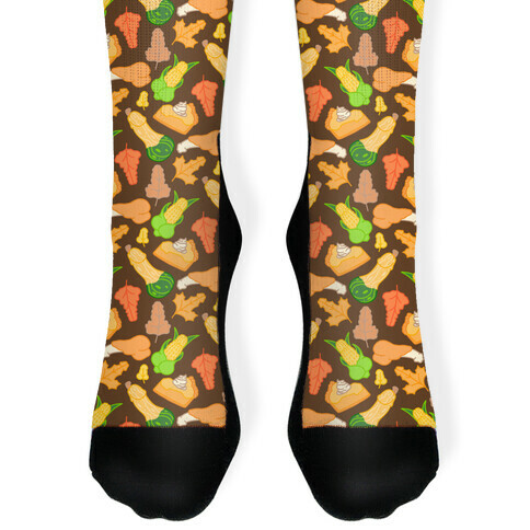 Thanksgiving Peens Pattern Sock