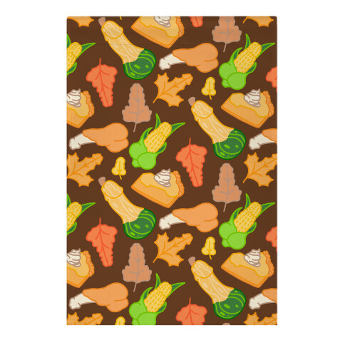 Thanksgiving Peens Pattern Garden Flag