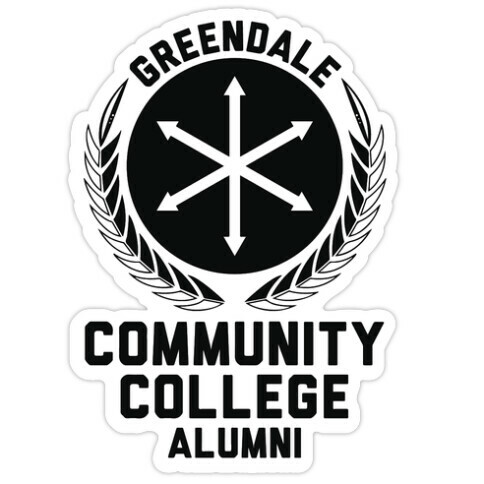 Greendale Community College Alumni Die Cut Sticker