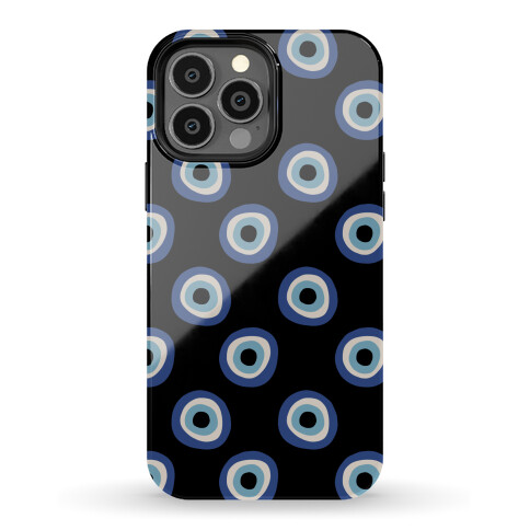 Evil Eye Pattern Black Phone Case