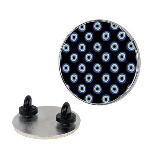 Evil Eye Pattern Black Pin