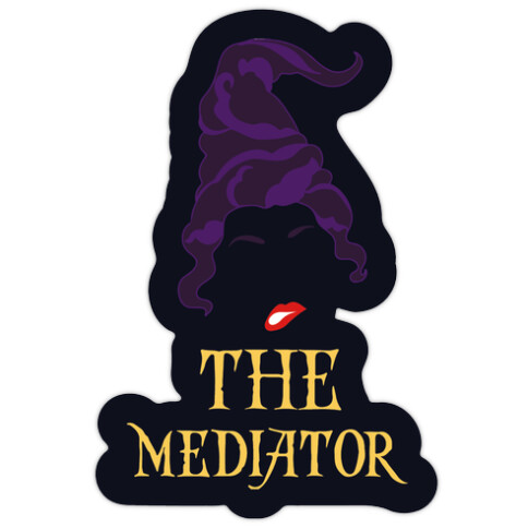 Mary Sanderson The Mediator  Die Cut Sticker