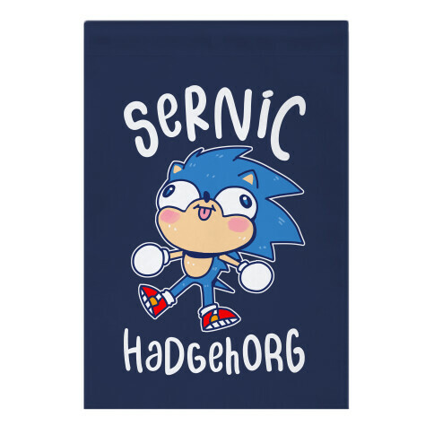 Derpy Sonic Sernic Hadgehorg Garden Flag