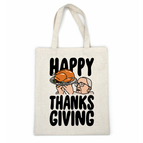 Happy Thanksgiving Pope Meme Casual Tote