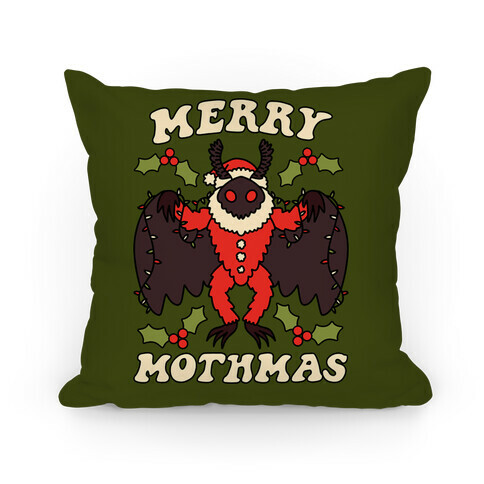 Merry Mothmas Pillow