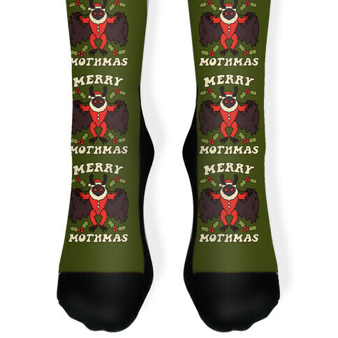 Merry Mothmas Sock