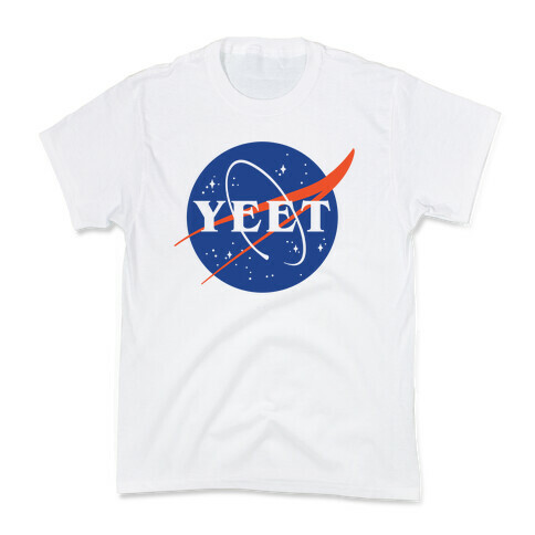 Yeet Nasa Logo Parody  Kids T-Shirt