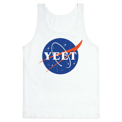 Yeet Nasa Logo Parody  Tank Top