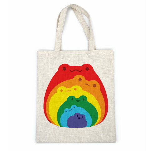 Frogs In Frogs In Frogs Rainbow Casual Tote