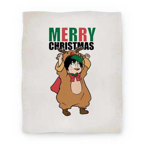 Deku Reindeer Christmas Parody Blanket