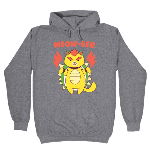 Meow-ser Bowser Hooded Sweatshirt