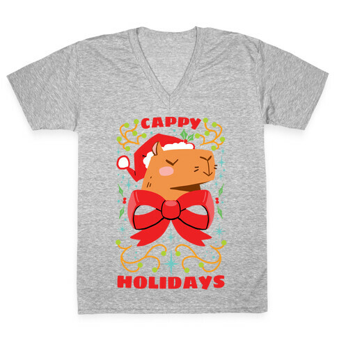  Cappy Holidays V-Neck Tee Shirt
