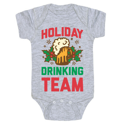 Holiday Drinking Team Baby One-Piece