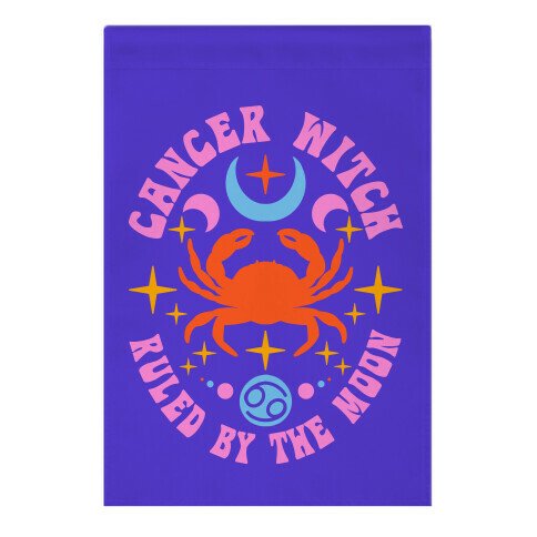 Cancer Witch Ruled By The Moon Garden Flag