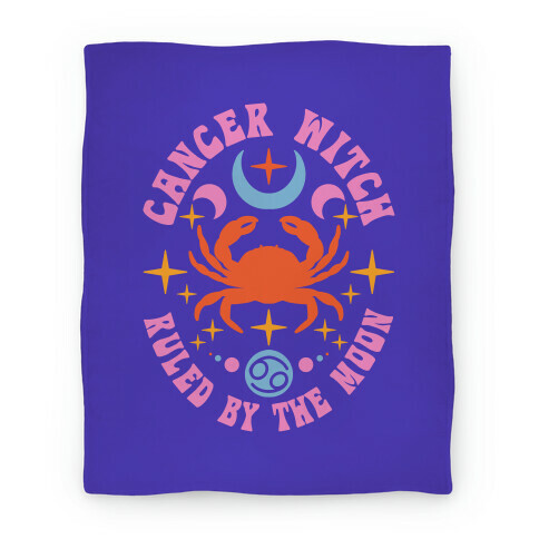 Cancer Witch Ruled By The Moon Blanket