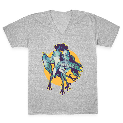 Harpy Monster Girls V-Neck Tee Shirt