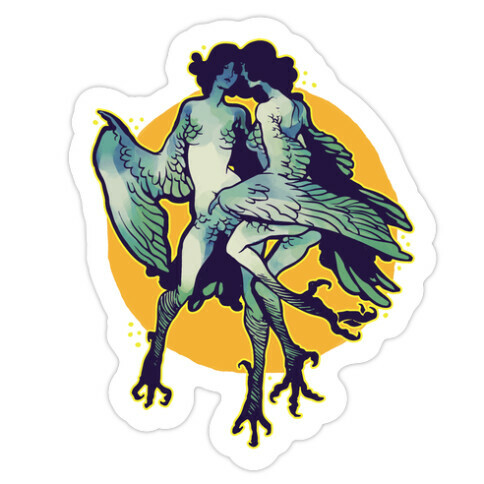 Harpy Monster Girls Die Cut Sticker