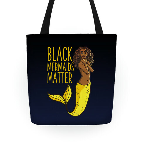 Black Mermaids Matter Tote