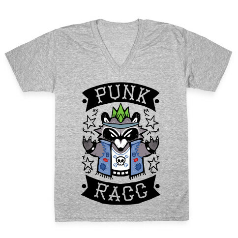 Punk Racc V-Neck Tee Shirt