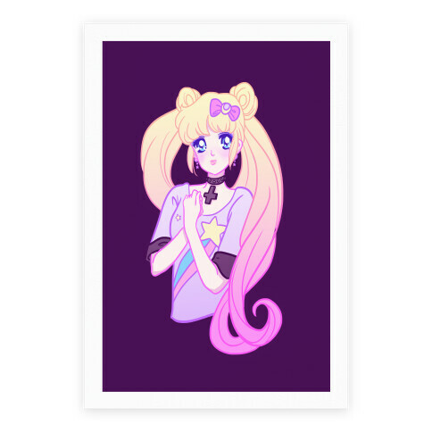 Pastel Dream Moon Poster