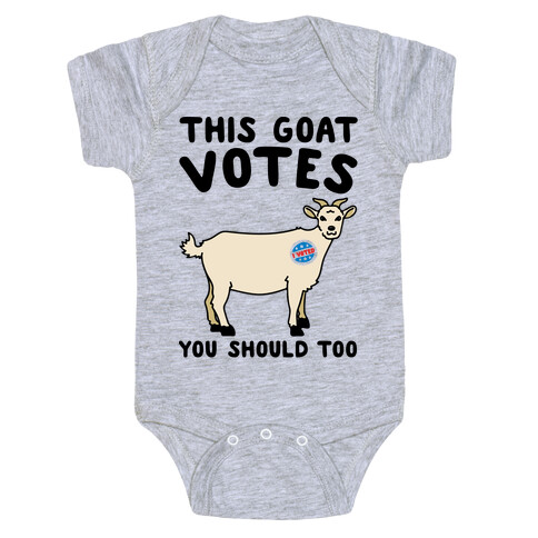 This Goat Votes Baby One-Piece