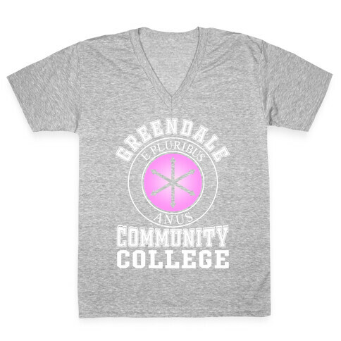 Greendale Community College  V-Neck Tee Shirt