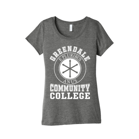 Greendale Community College All White Womens T-Shirt