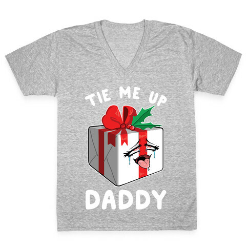 Tie Me Up Daddy V-Neck Tee Shirt