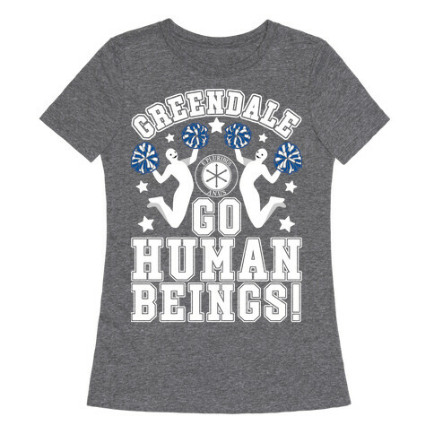 Greendale Go Human Beings! Community Womens T-Shirt