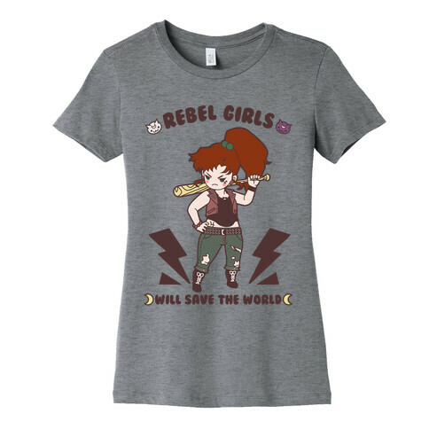 Rebel Girls Will Save The World Jupiter Parody Womens T-Shirt