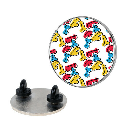 Pop Art Penis Pattern Pin