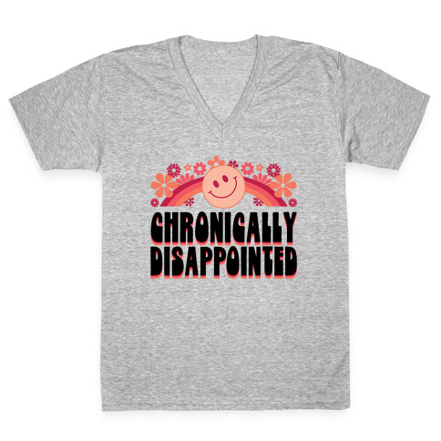Chronically Disappointed V-Neck Tee Shirt
