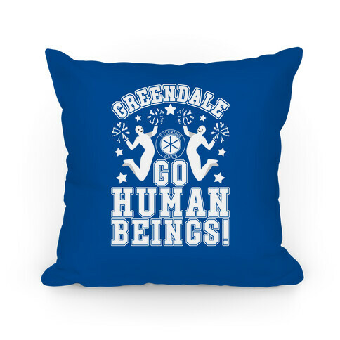 Greendale Go Human Beings! Community Pillow