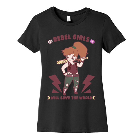 Rebel Girls Will Save The World Jupiter Parody Womens T-Shirt