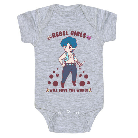 Rebel Girls Will Save The World Mercury Parody Baby One-Piece