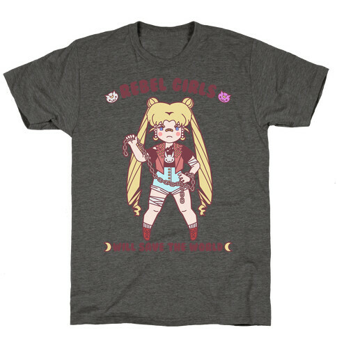 Rebel Girls Will Save The World Moon Parody T-Shirt