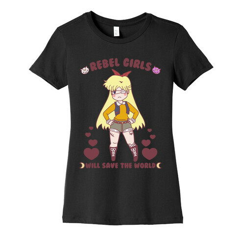 Rebel Girls Will Save The World Venus Parody Womens T-Shirt