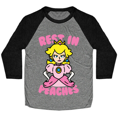 Rest In Peaches Baseball Tee