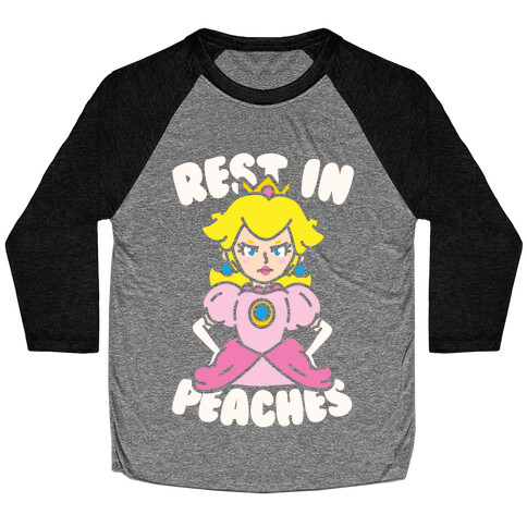 Rest In Peaches Baseball Tee