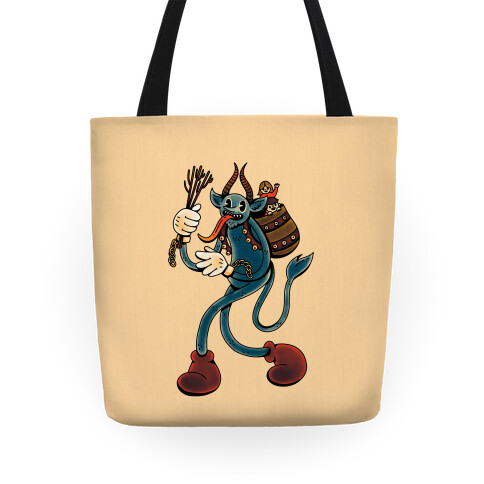 Krampus Cartoon Tote