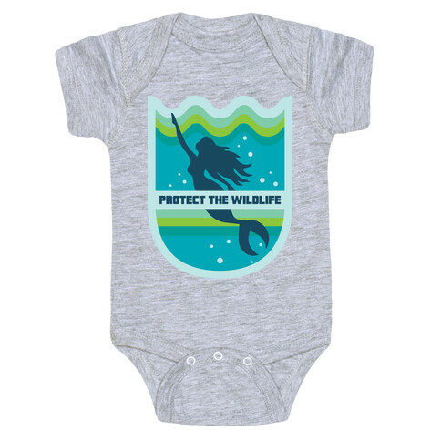 Protect The Wildlife (Mermaid) Baby One-Piece