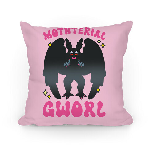 Mothterial Gworl Mothman Parody Pillow