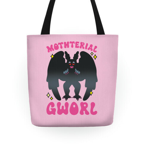 Mothterial Gworl Mothman Parody Tote