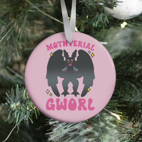 Mothterial Gworl Mothman Parody Ornament