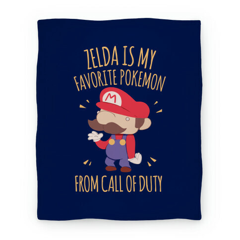 Zelda Is My Favorite Pokemon Blanket