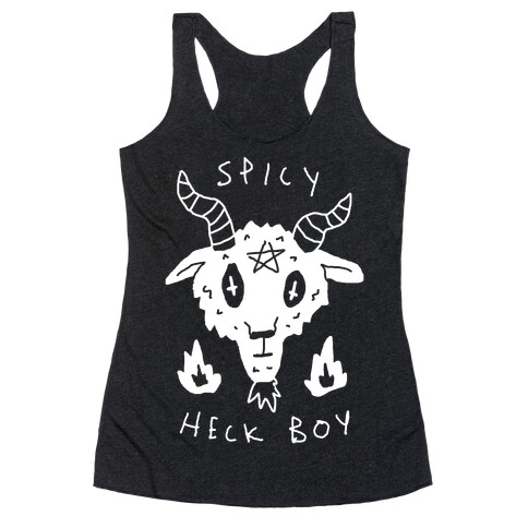 Spicy Heck Boy Satan Racerback Tank Top