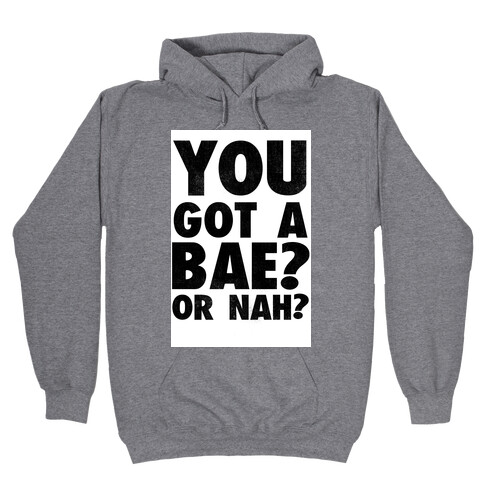 You Got a Bae? Or Nah? Hooded Sweatshirt