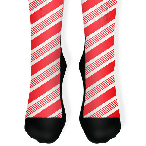 Candy Cane Stripe Pattern Sock