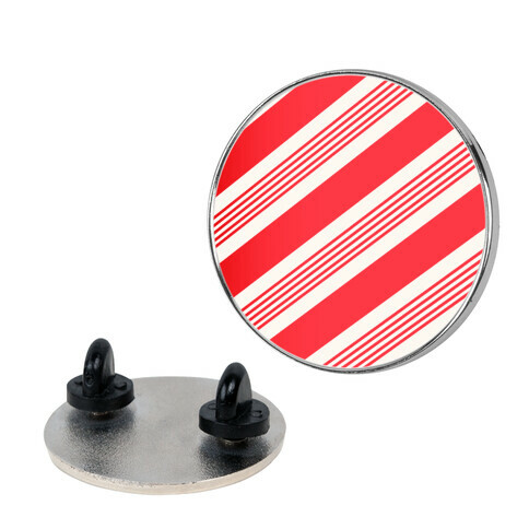 Candy Cane Stripe Pattern Pin